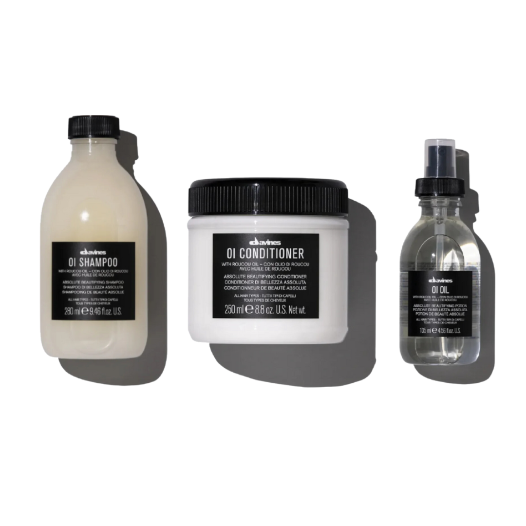 Davines OI Shampoo, Conditioner + OI Oil Trio – Moda Salon