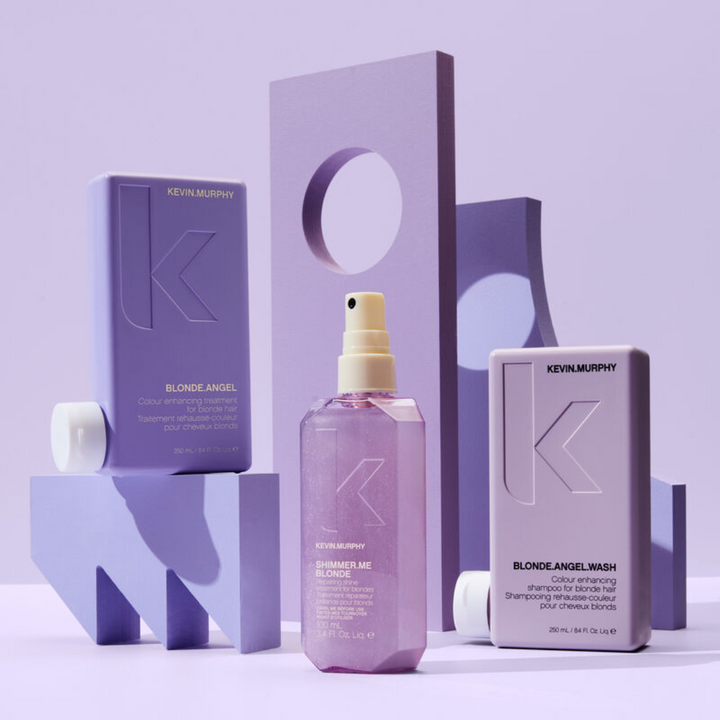 Trio de lavage et de traitement Blonde Angel Shimmer Shine 250 ml - Kevin Murphy