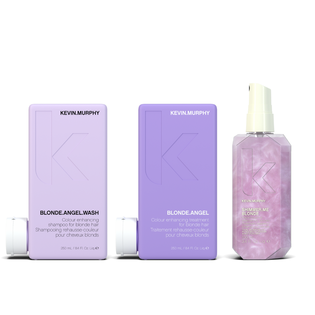 Blonde Angel wash + Treatment Shimmer Shine Trio 250ml -Kevin Murphy