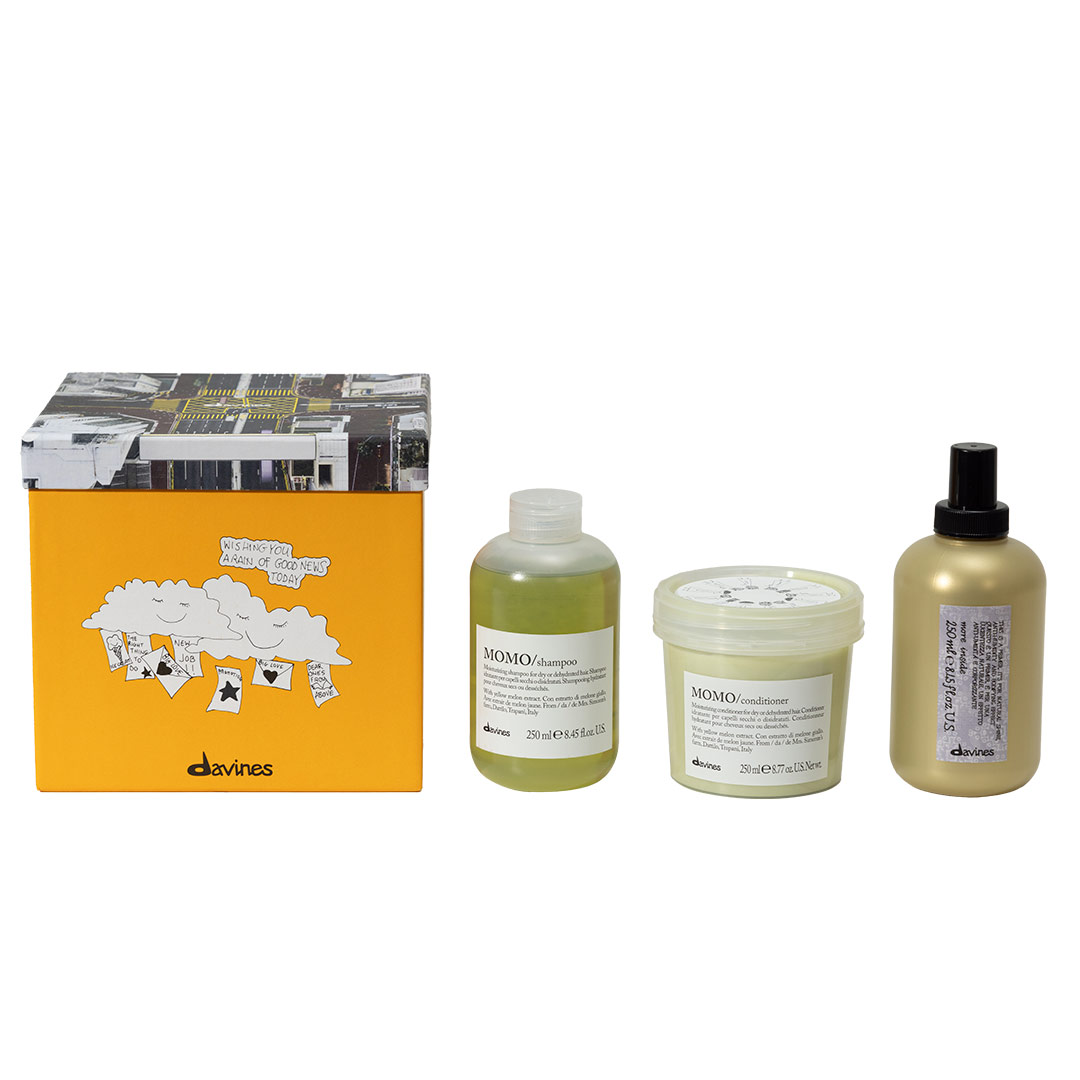 Davines Momo Shampoo+ Conditioner + Blowdry Primer Trio