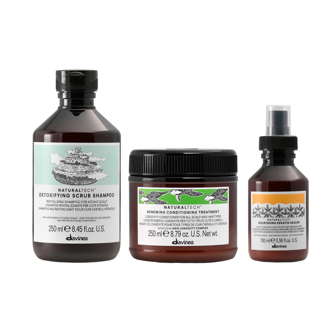 Coffret Davines Energizing pour cheveux clairsemés