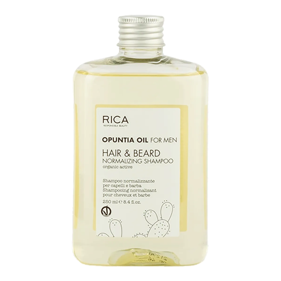 Rica Hair & Beard Normalizing Shampoo -Opuntia Oil for Men