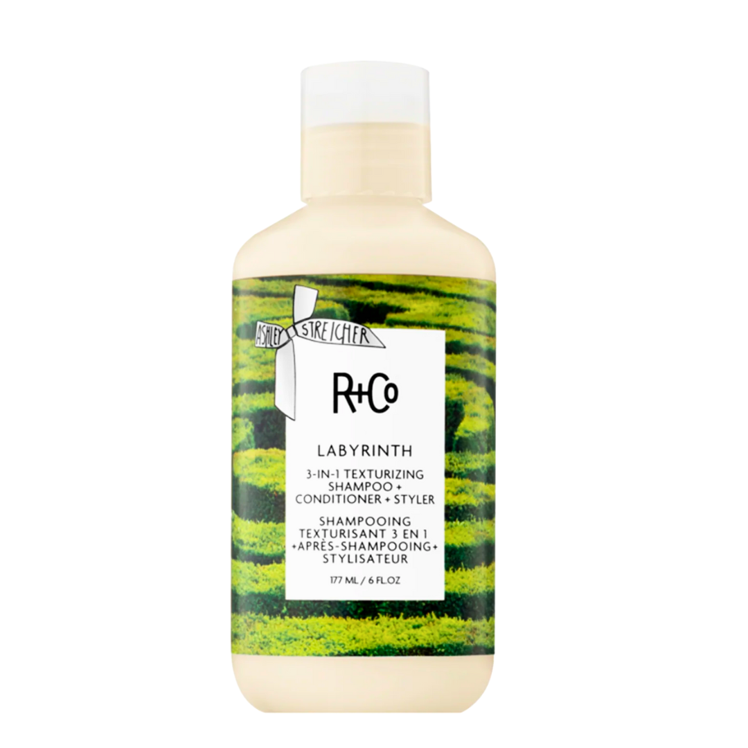 Shampoing + revitalisant + produit coiffant texturisant 3 en 1 LABYRINTH de R+CO