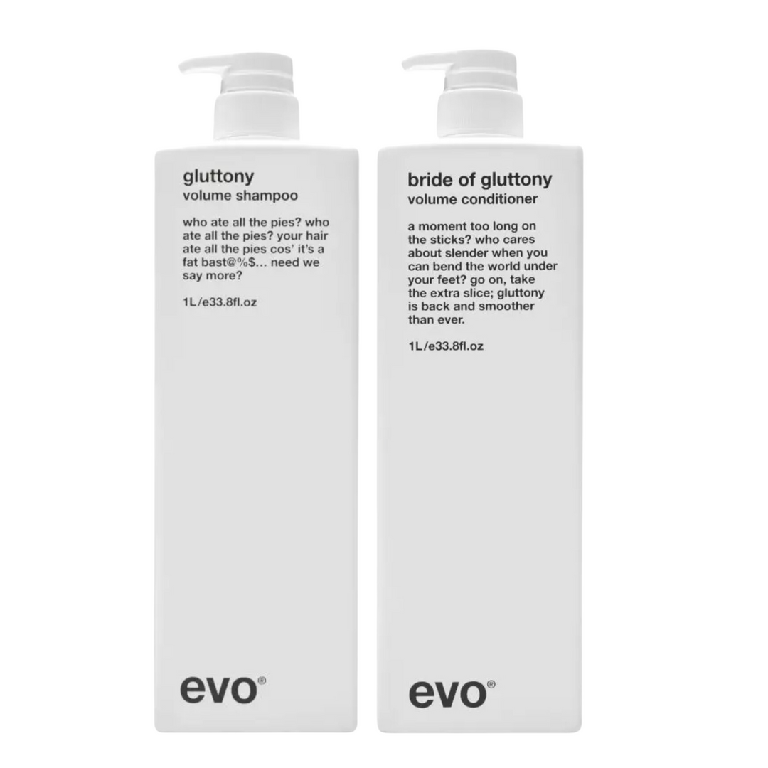 EVO Volume Gluttony Shampoo + Conditioner Pro Size Duo