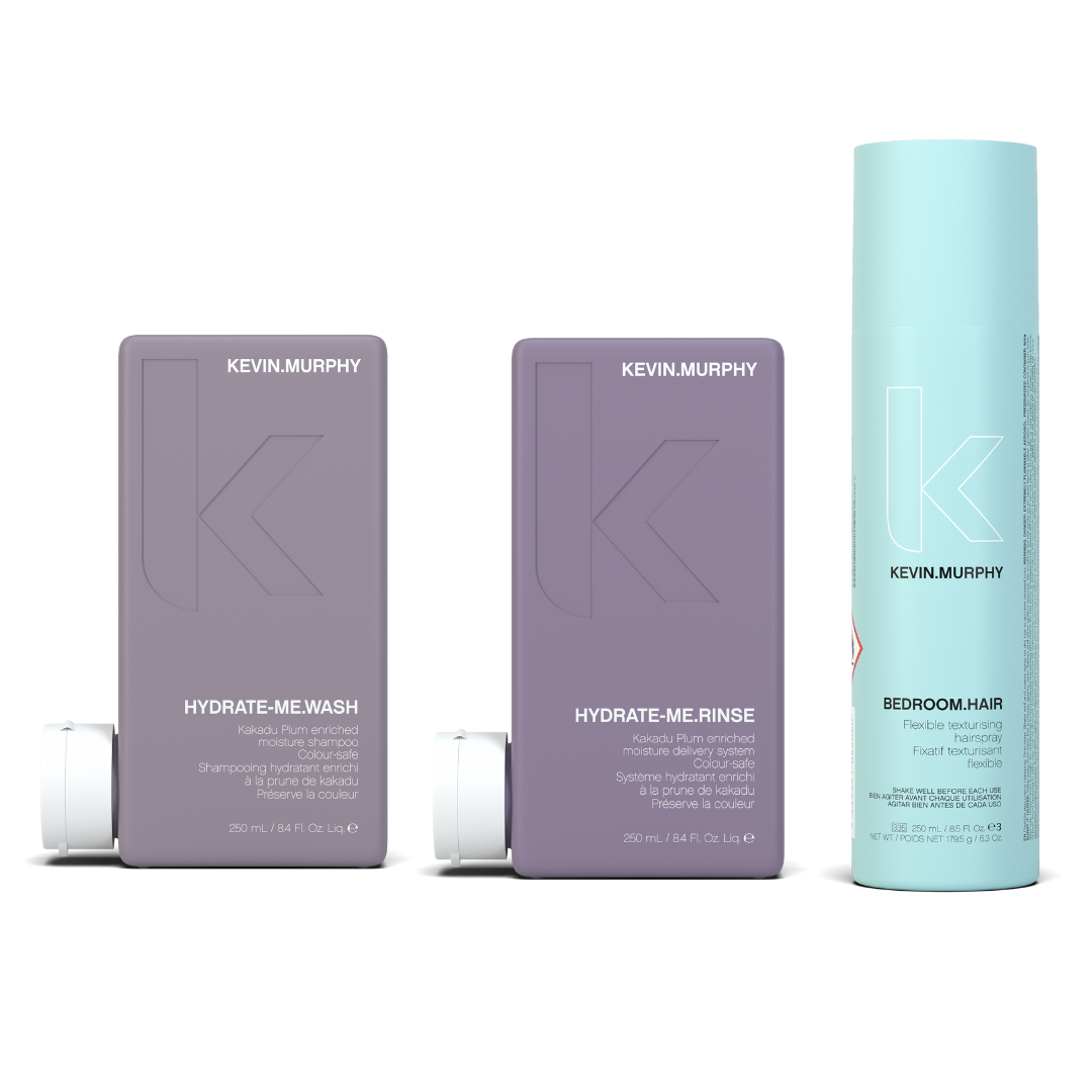 Trio de produits pour cheveux pour la chambre à coucher Hydrate Me Wash + Rinse + de Kevin Murphy 