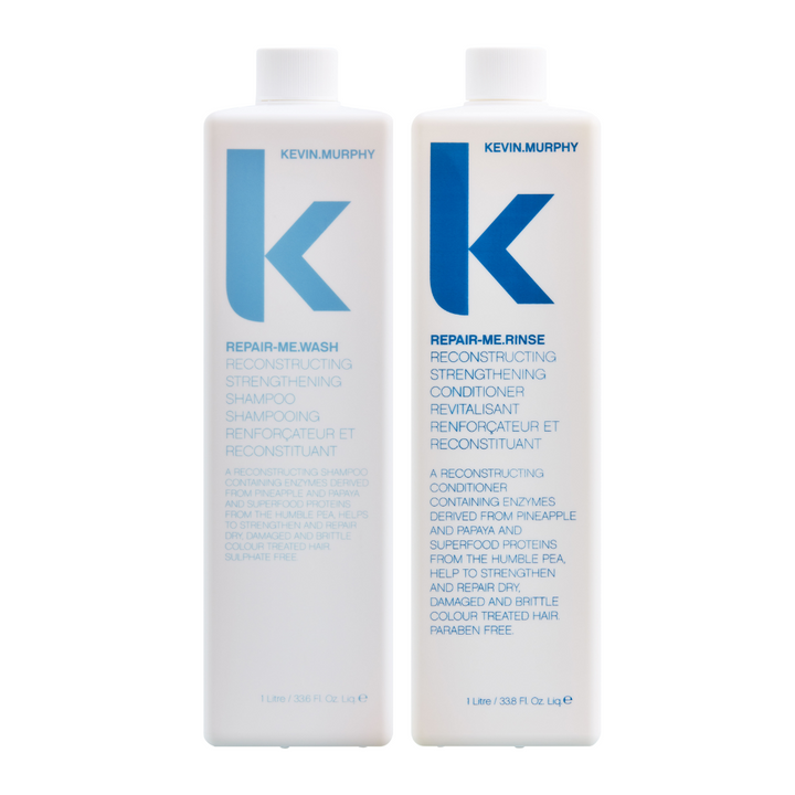 Duo de produits de lavage et de rinçage Repair Me, format professionnel, 1 000 ml - Kevin Murphy 