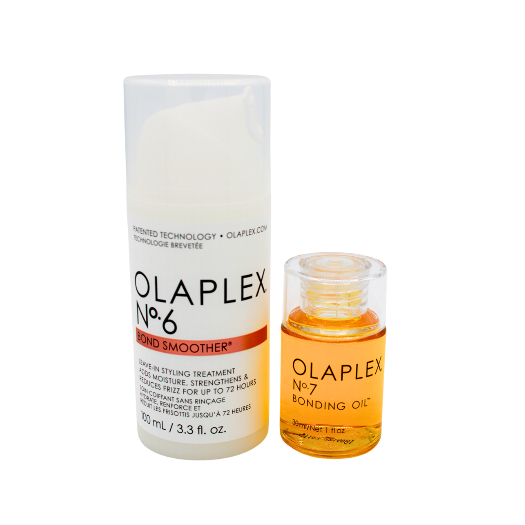 Duo de produits de coiffure lisses Olaplex (Olaplex n°6 et Olaplex n°7)